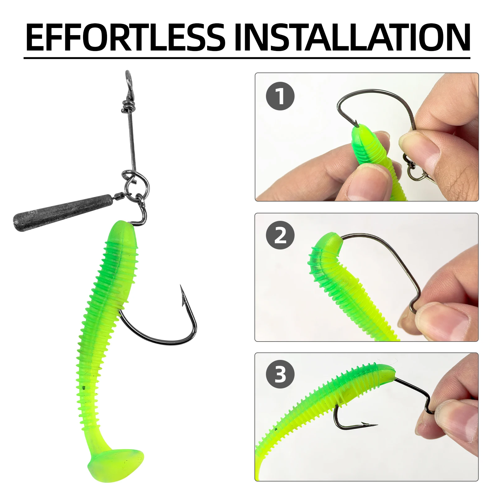 Free Fisher plomos con anzuelo para drop shot y vinilo - imagen 5