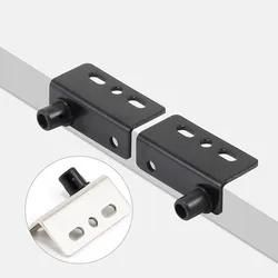 Iron Right Angle Pivot Hinge Set For Wooden Doors Furniture Cabinets Installation With Screws Plastic Covers