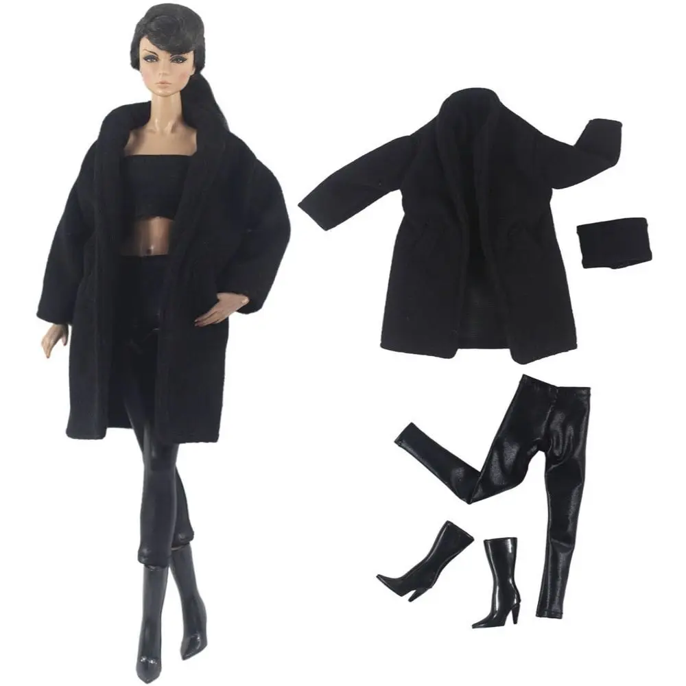 اليدوية معطف الصوف الزي ملابس الشتاء أزياء الملابس متعدد الأنماط السراويل الجوارب الأحذية