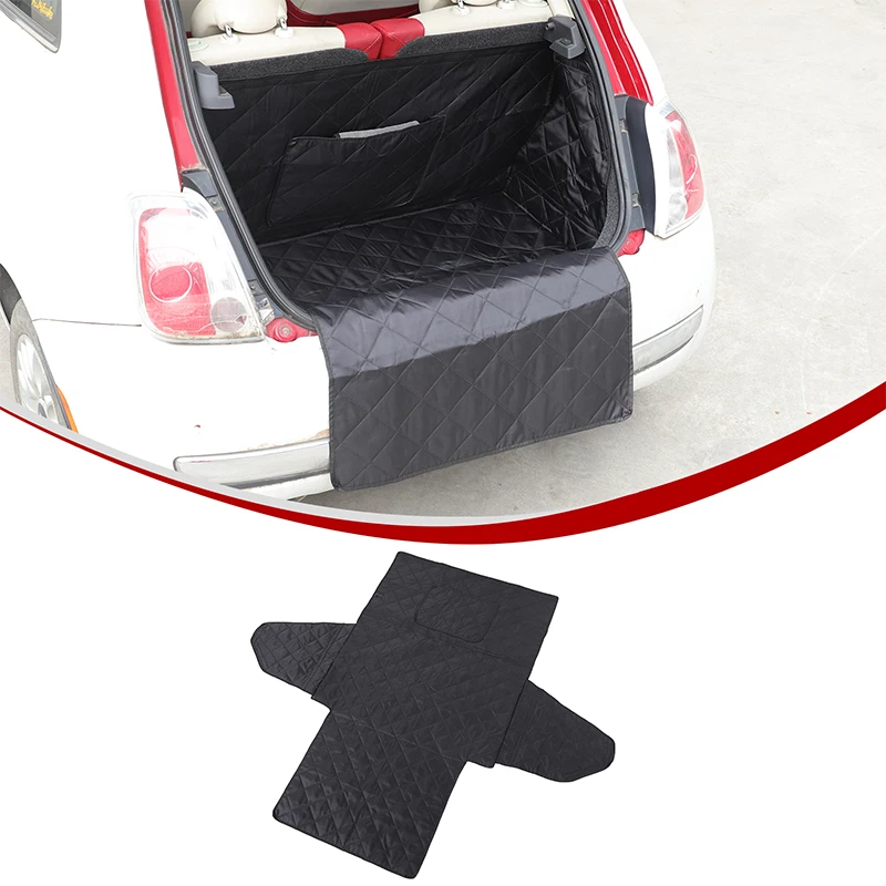 

Pet Cargo Liner Trunk Mat for Fiat 500 2007-2015 Black 600D Oxford Waterproof Anti-Scratch Anti-Dirty Non-Slip Washable Dog Pad
