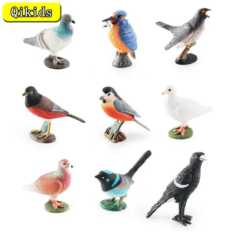 Nuova simulazione Solid Pigeon Wild Forest Zoo Animal Model figurine di uccelli educazione precoce giocattolo cognitivo animali per regalo per