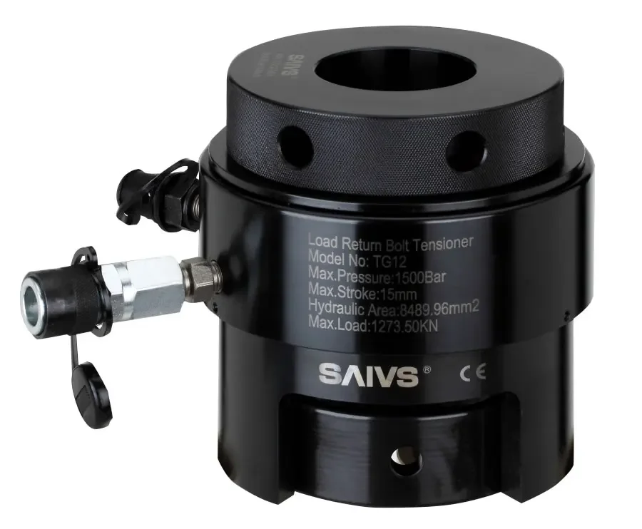 TG2 443KN 15mm Stroke Compact Interchangeable 150 Mpa High Pressure Hydraulic Bolt Tensioners for Bolt M27-M39 mm
