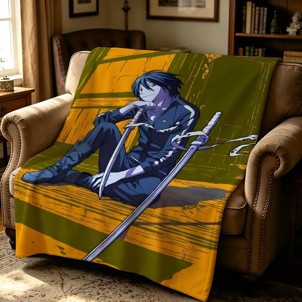 anime N-Noragami-i Throw Thick Comfort Flannel Quilt, Multi-scene Use Indoor Outdoor Daily Nap