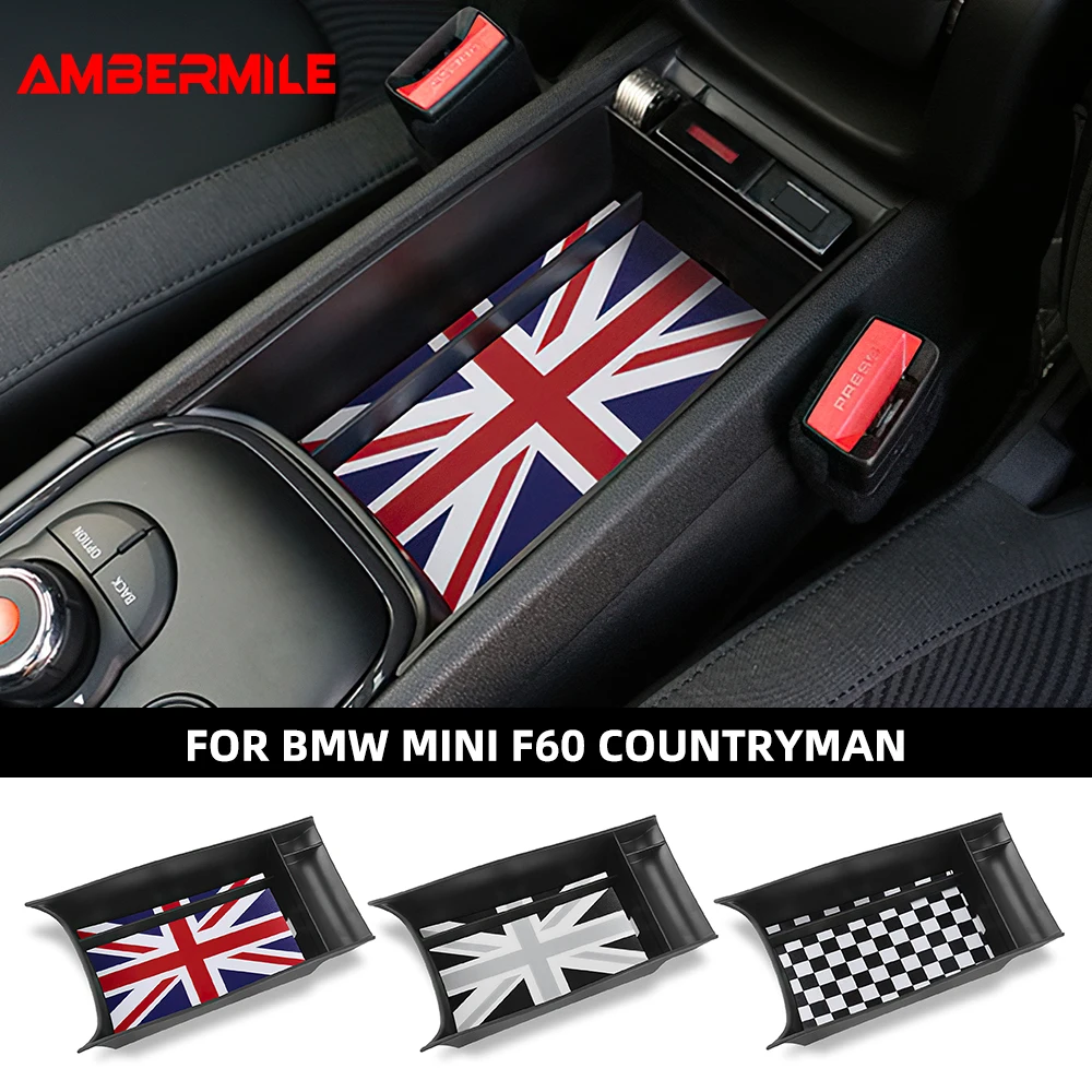 

ABS Central Control Storage Box for Mini Countryman F60 2017-2023 Fuel Version Central Armrest Box Storage Box Car Accessories
