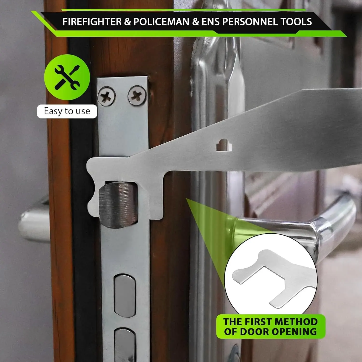 Stainless Steel Multi-Functional Firefighters Tools Lock Picking Fast Opener Practical Locksmith Kit for Professional Use