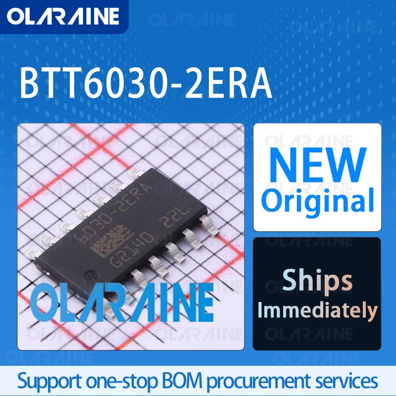 1/5/10Pcs BTT6030-2ERA SOIC-14 original ic chip Power Switch ICs - Power Distribution RoHS 2 Output Current 4 A Voltage 36 V