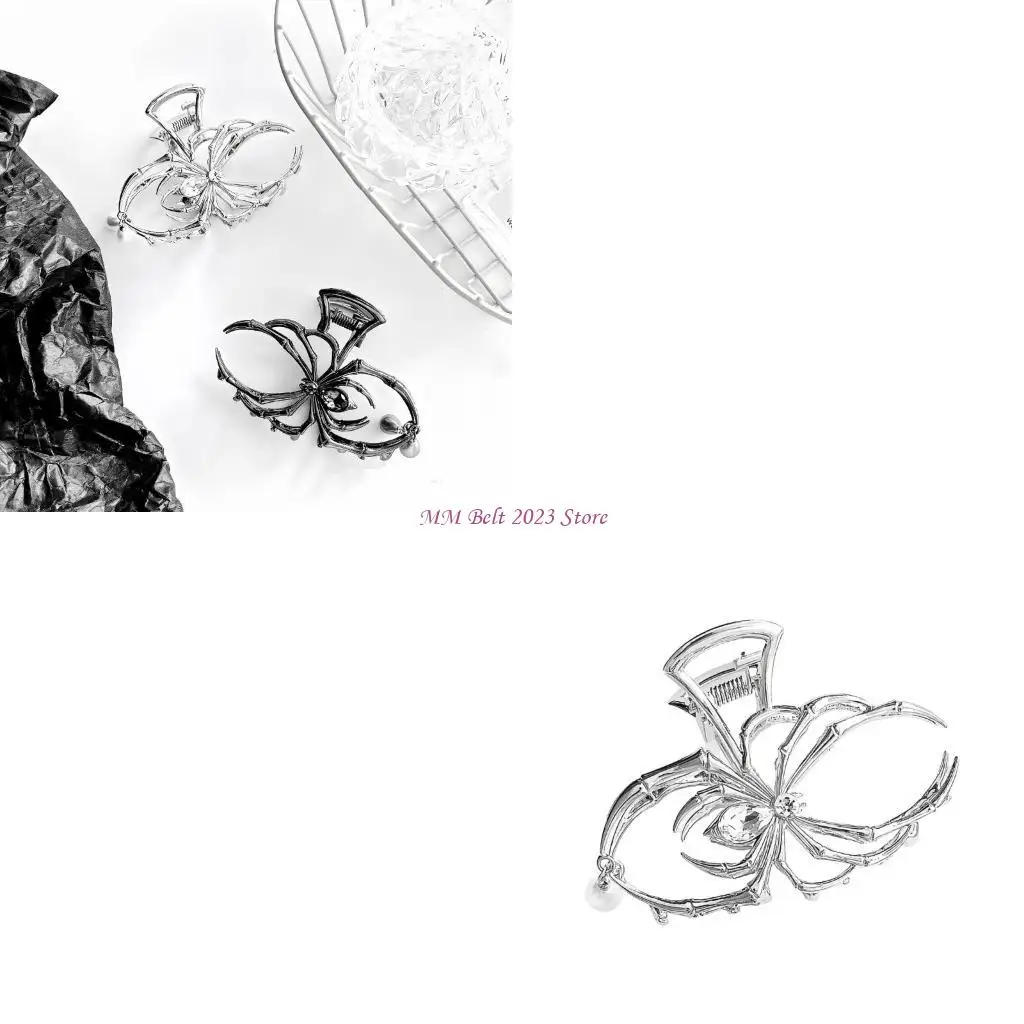 

49ME Пауки и жемчуг Заколка для волос Коготь для хвоста Заколки для заколок Держатель для хвоста