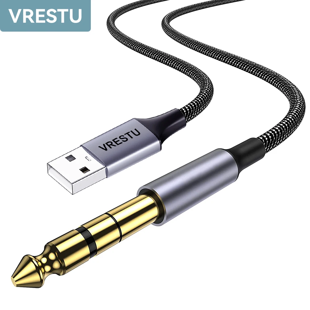 USB to 6.35mm 1/4\