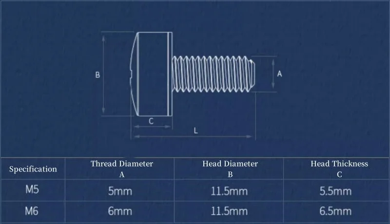 Hartloch-Hardware-Server-Rack-Schraube aus Edelstahl 304, mit Unterlegscheibe M5 M6