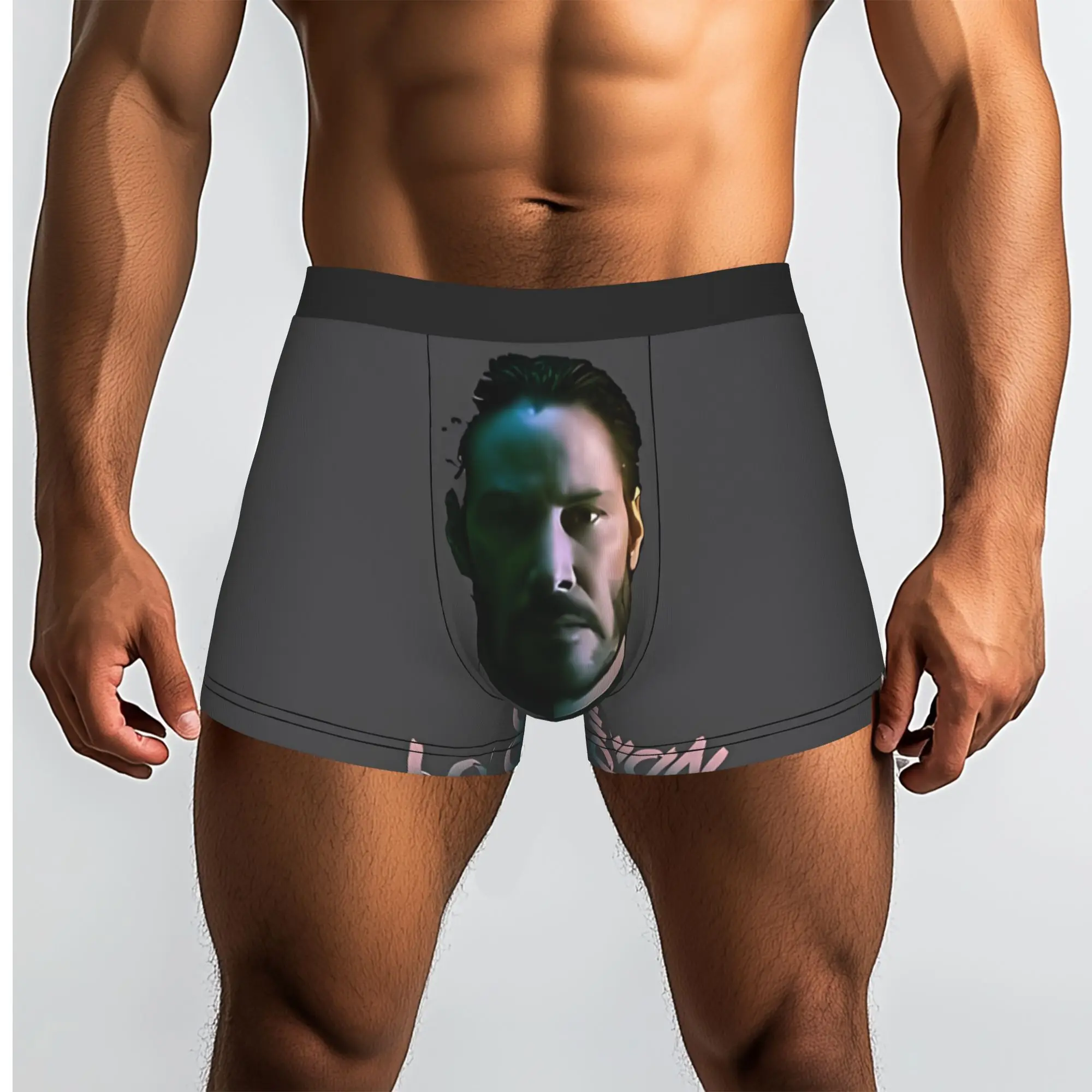 Wick's Burning John Wick Underpants Breathbale Panties Male Underwear Ventilate Shorts Boxer Briefs