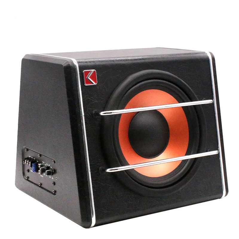 12V Car Mounted Audio System Modified Speaker Trapezoidal Overweight Car Subwoofer 10 Inches