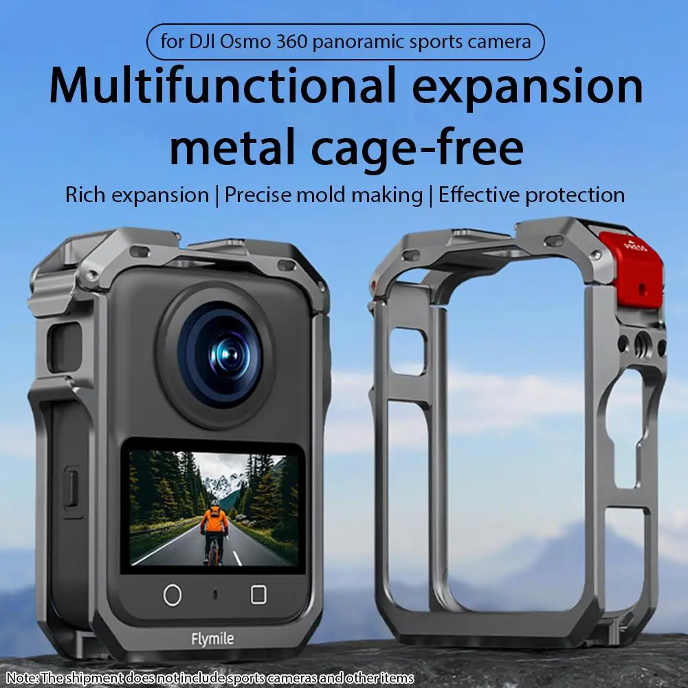 

Metal Cage For DJI Osmo 360 Panoramic Camera – All-Round Protective Frame For DJI Osmo 360 Sport Camera, Secure & Durable