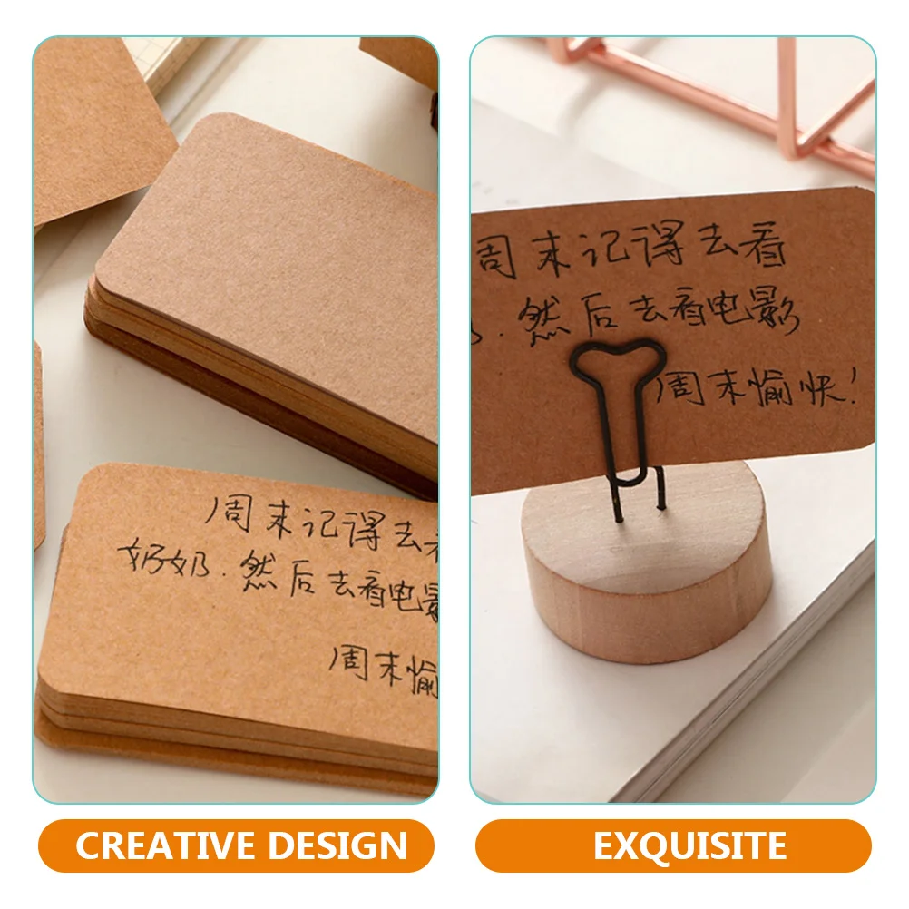 300Pcs Kraft Paper Note Cards Blank Flashcards Index Cards for Vocabulary Practice Quick Notes Reminders Daily Planning Students