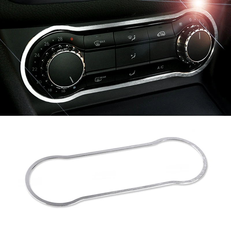 

For Mercedes Benz A B CLA GLA Class W176 A180 C117 X156 Car Center Control Panel Air Conditioning Knob Frame Cover Trim