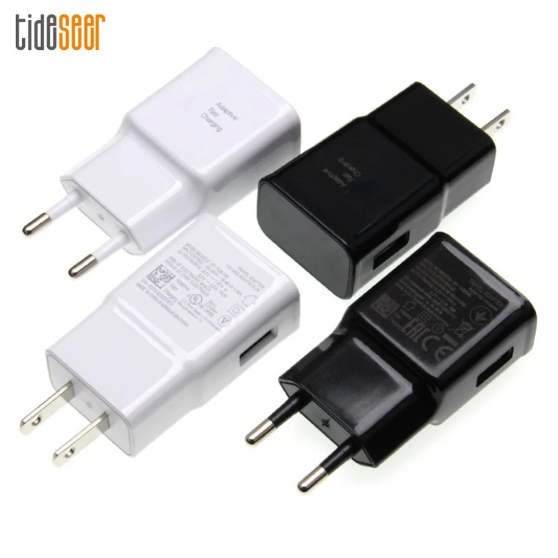 100pcs Wall USB Charger US EU Plug 9V 1.67A 5V 2A For iPhone Samsung Mobile Phone Adaptive Fast Charging Power Adapter for iPad