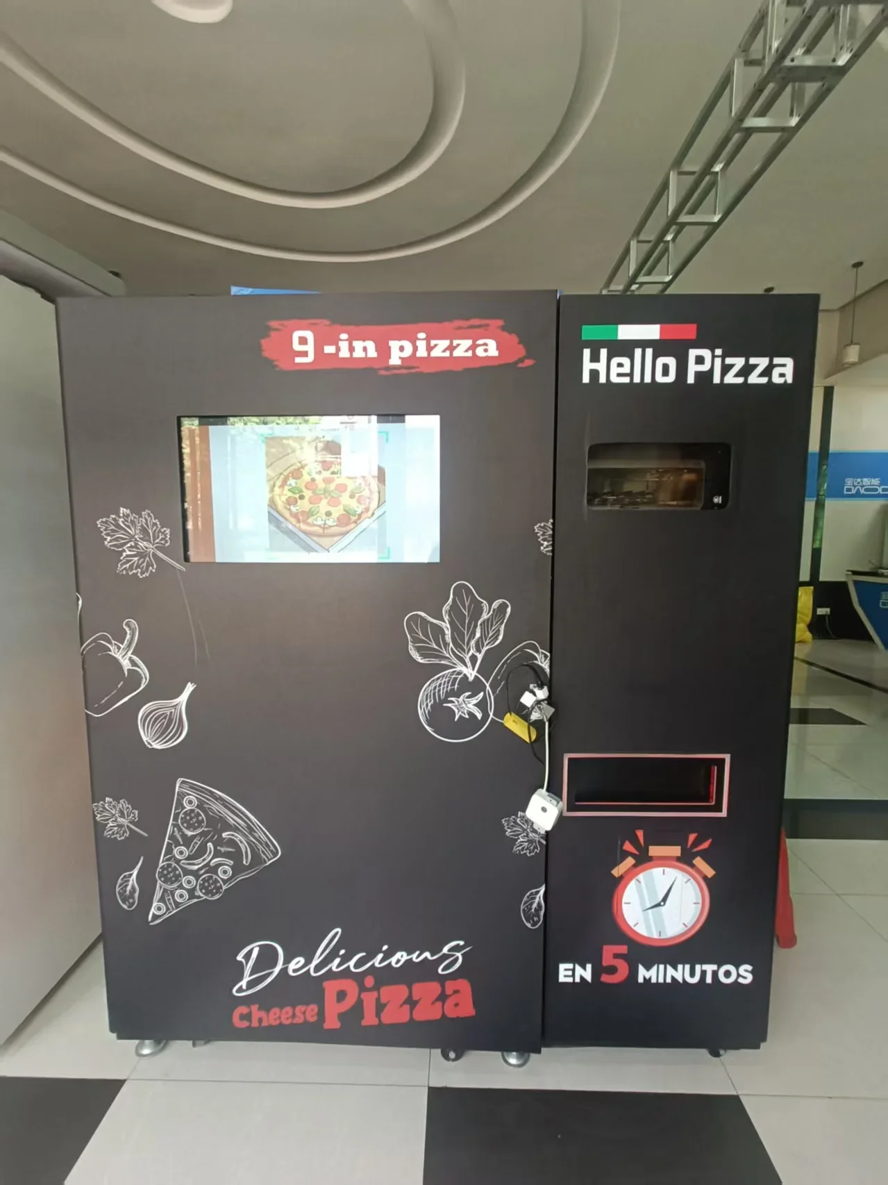 Customized Smart Touch Screen Self-Service Fast Food Making Vending Machine Fully Automatic Pizza Vending Machines For Sale No R