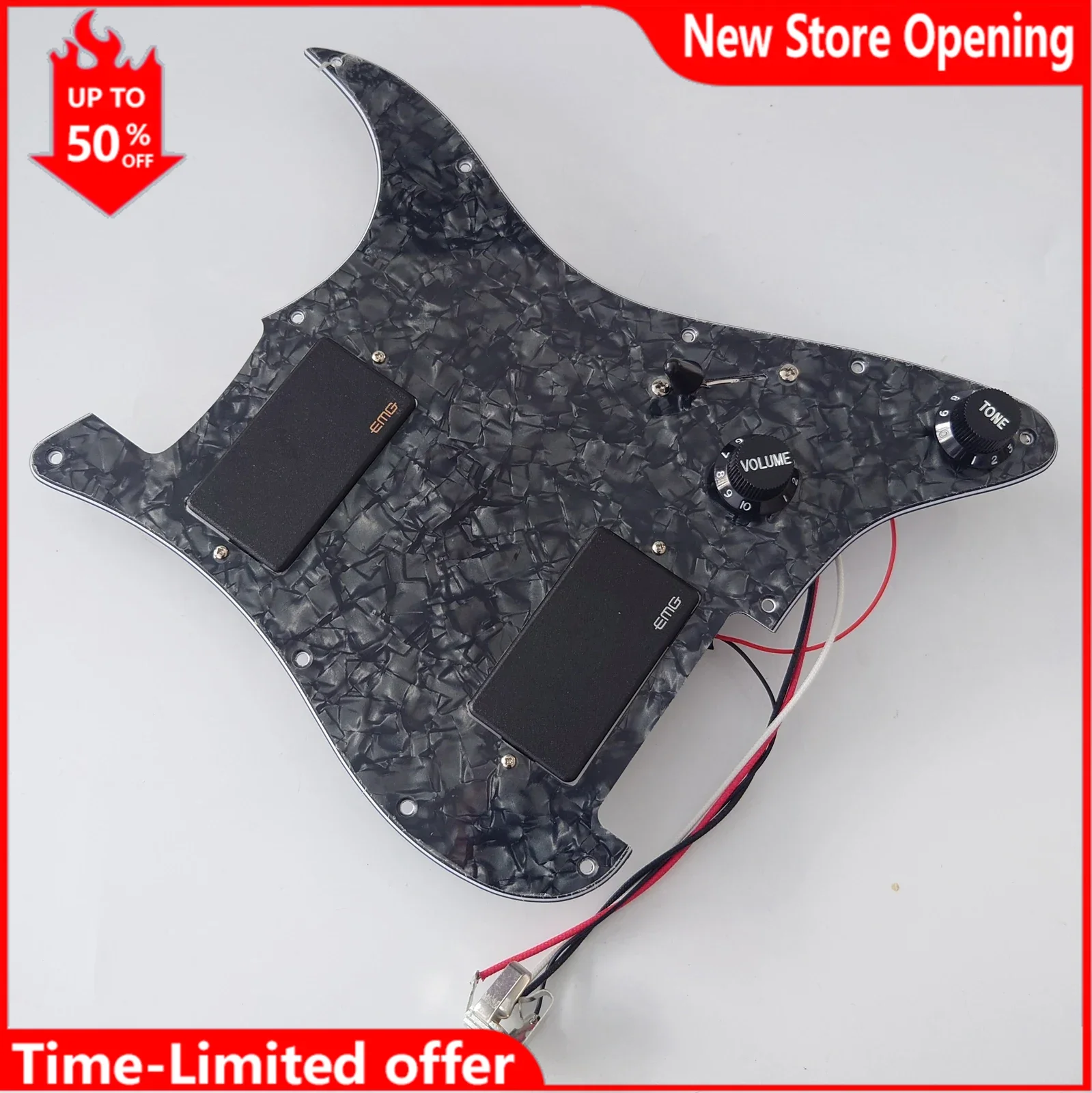 

ST Guitar Prewired Loaded Pickguard Set HH Humbucker Active Pickups for St Guitars Replacement Parts