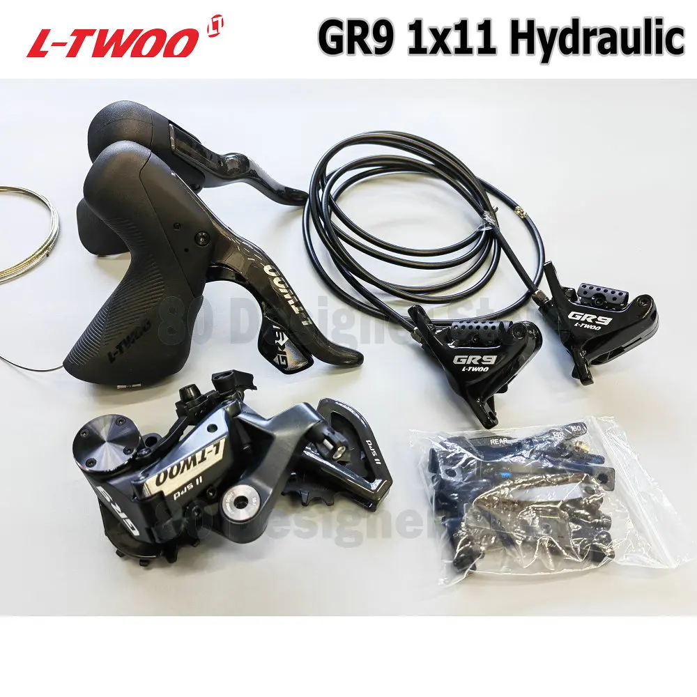 LTWOO GR9 Hydraulic 1X11 Gravel Bike Carbon Fibre GR9 1x11 Hydraulic Road Brake 52T Hydraulic Disc Caliper GR9 11s Hydraulic Set