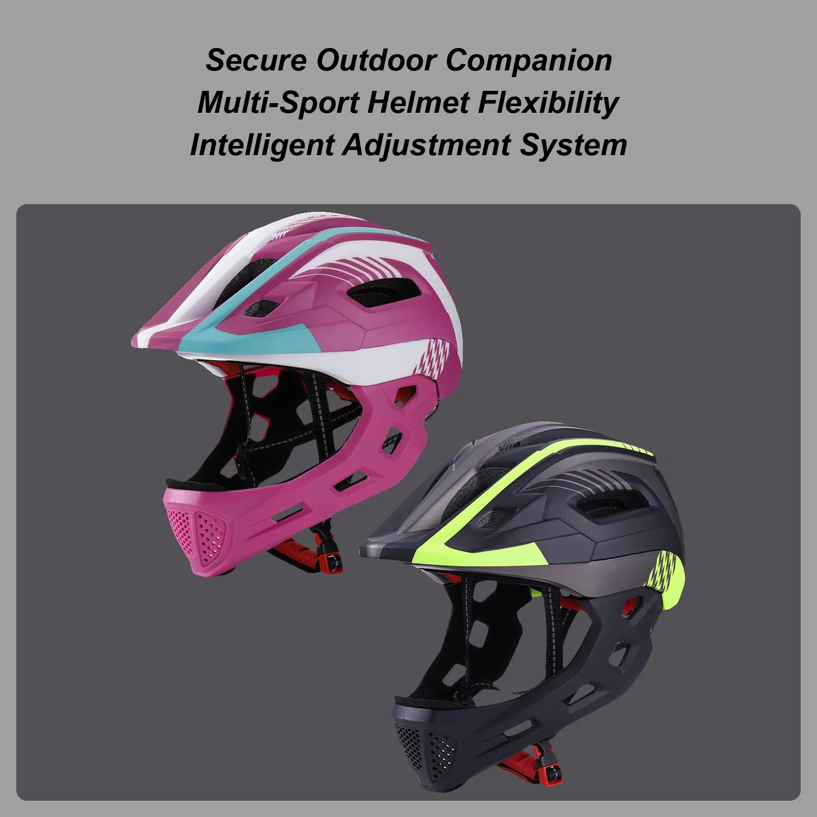 Youth Full Face Helmet Cycling Head Protective Gear Child Motorcycle Helmet For Boys Girls Youth Riders Skateboarders Beginners