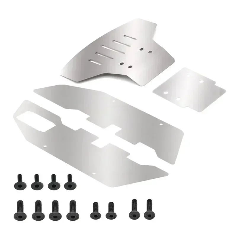 

Stainless Steel Front and Rear Chassis Armor Protector for Trxs Slash 2WD 1/10 RC Car Upgrade Parts Accessories