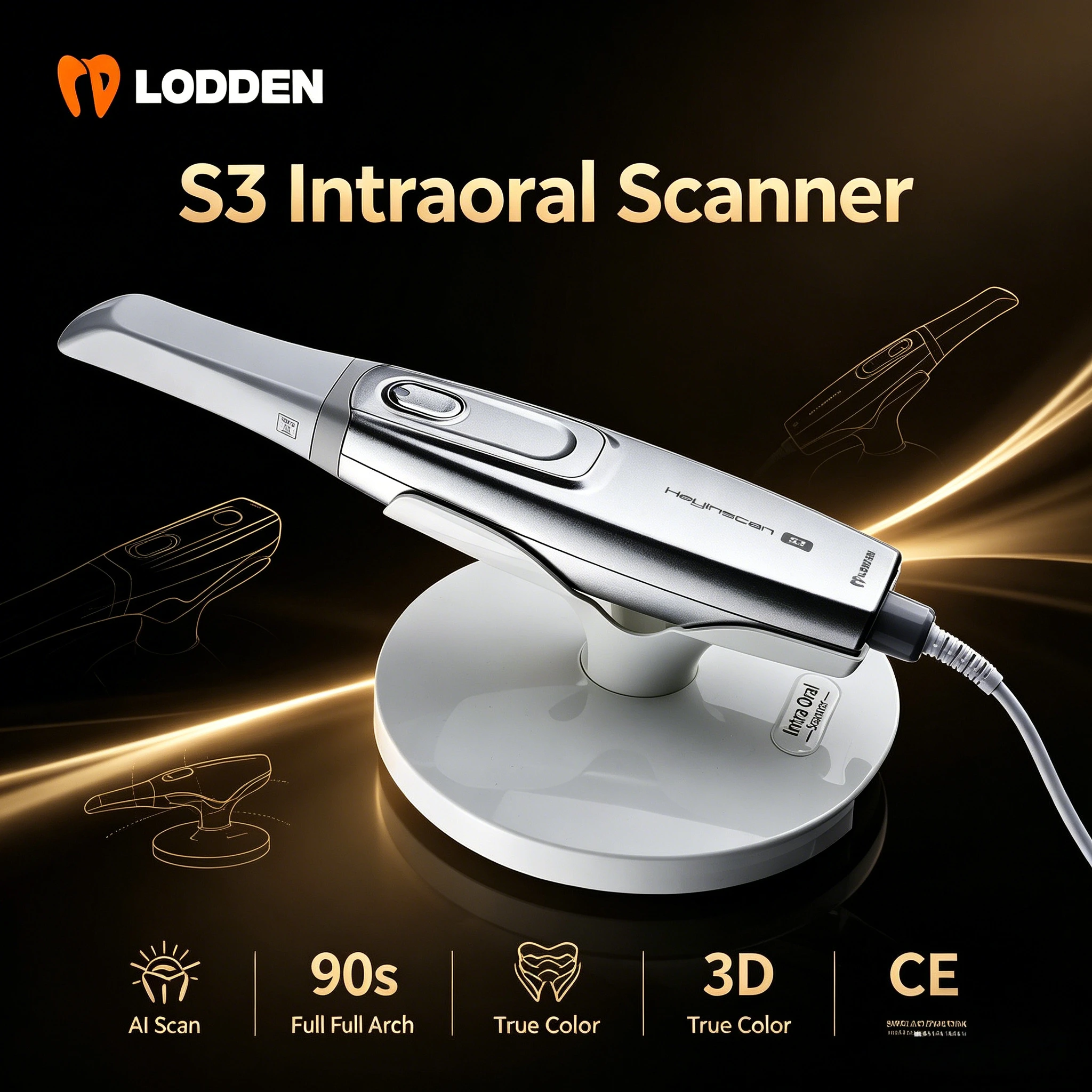 

LODDEN Heyinscan S3/S5 Dental Intraoral Scanner 3D Digital Impression Instrument System Oral Camera Dental Lab Equipment
