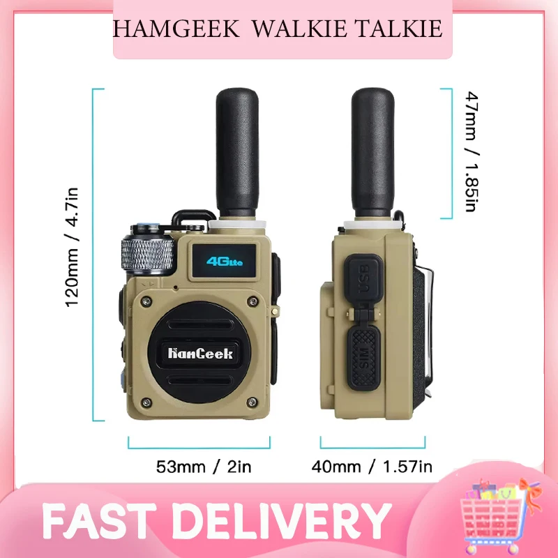 HamGeek 4G Walkie Talkie / Nokia 4G Walkie Talkie 5000 km, In Stock, Suitable For Nokia Hamgeek