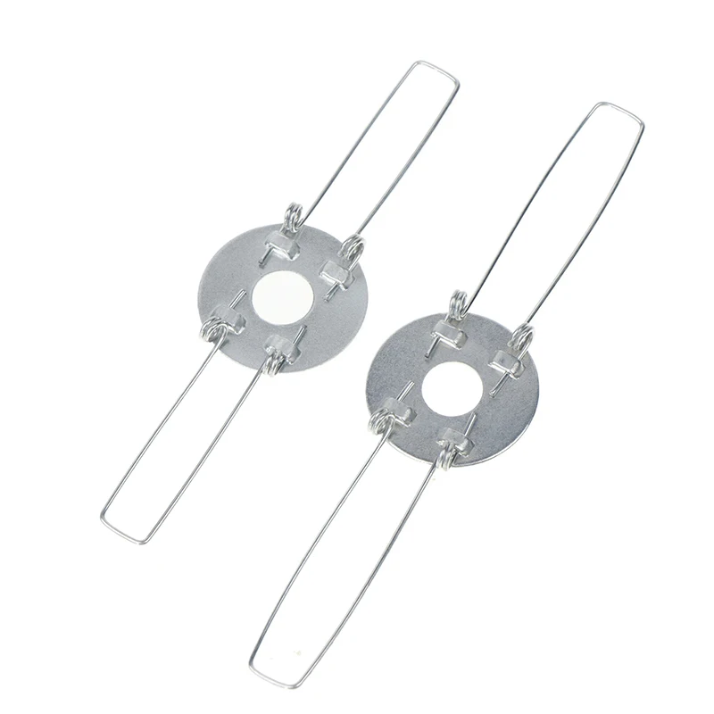 Clipe de mola galvanizado, fivela para fixação de estilhaços de abajur, DIY para lâmpadas pandentes, 2 garfos, 10pcs