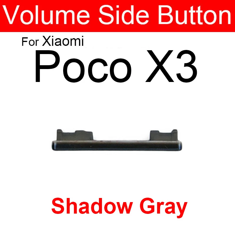 For Xiaomi Poco Pocophone M3 M3 Pro X3 X3 Pro X3 NFC Volume Audio Control Side Key Buttons Volume Side Button Repair Parts