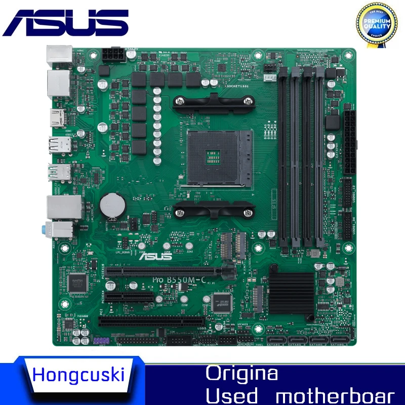 

Used For ASUS Pro B550M-C CSM Motherboard Socket AM4 DDR4 For AMD B550M B550 Original Desktop PCI-E4.0 m.2 sata3 Mainboard