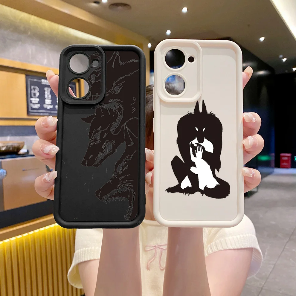 for VIVO Y17S Y27 T1X Y02S Y21S Y02 Y33S Y12S Y18 Y38 Wolf Case Anti Drop Cover