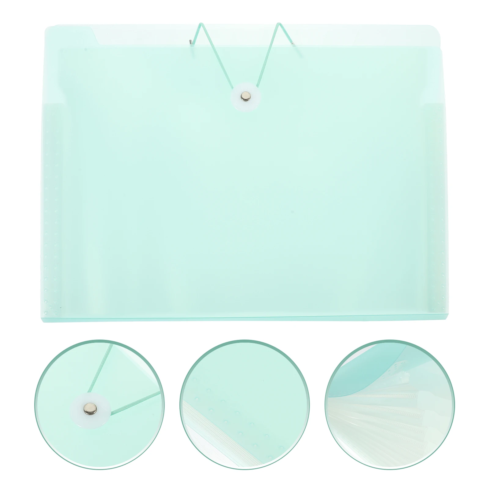 منظم مجلد ملفات متعدد الطبقات بسعة كبيرة لأوراق المكتب والمدرسة وإيصالات الأكورديون لتخزين المستندات