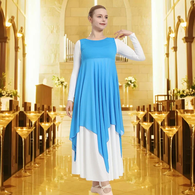 سترة الرقص الحديثة غير المتكافئة للنساء للبالغين، سترات الرقص بدون المنشعب أو بطانة، بلوفر الرقص