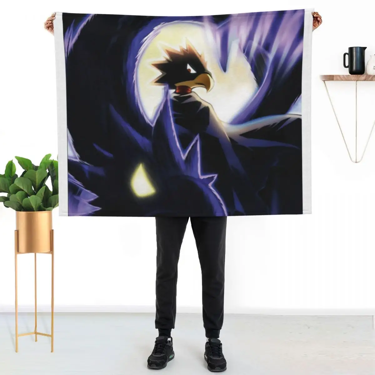 

tokoyami fumikage Throw Blanket Multi Purpose Soft Warm Blanket for Home Travel