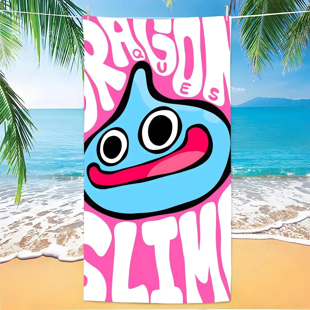 S-Slime Dragon Quest Towel Polyester Beach Towel Quick Dry Sand Free Bath Towel for Summer Pool Travel Vacation