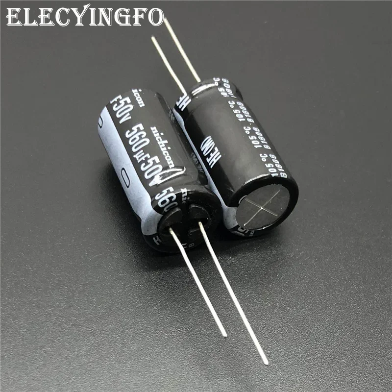 

10pcs/100pcs 560uF 50V NICHICON HE Series 12.5x25mm Extremely Low Impedance 50V560uF Aluminum Electrolytic Capacitor