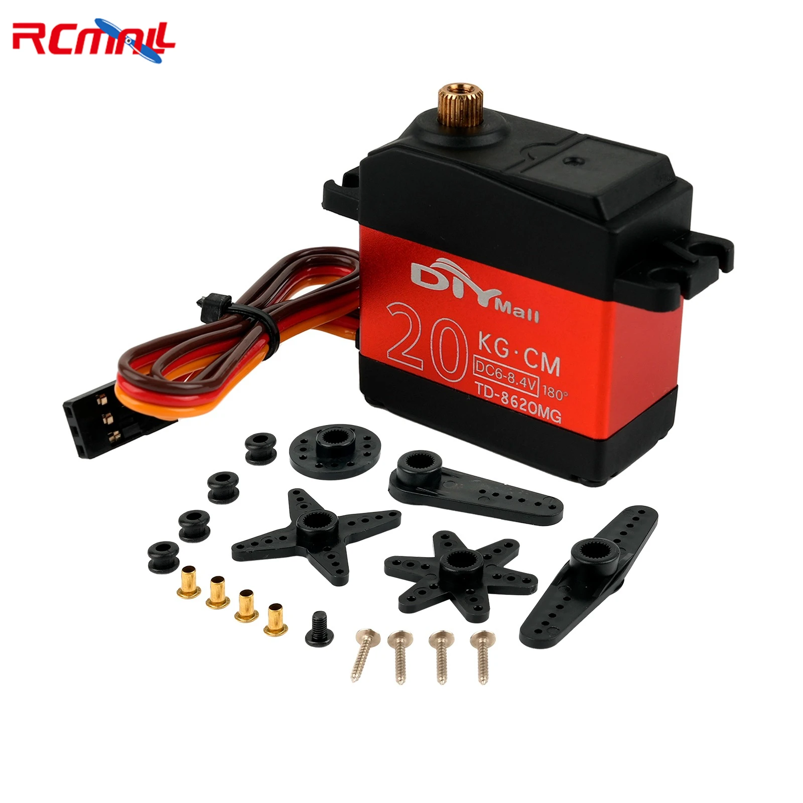 High Torque Digital Servo Full Metal Gear 15KG 20KG 25KG 30KG 35KG Carbon Brush Motor 180 270 360 Degree for RC Car Robotic Arms image 3