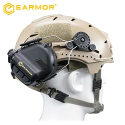 EARMOR HeadSet ARC & EXFIL Helmet Rails Adapter Attachment Kit Tactical Headphone Adapter for ARC Rail Helmet Accessories