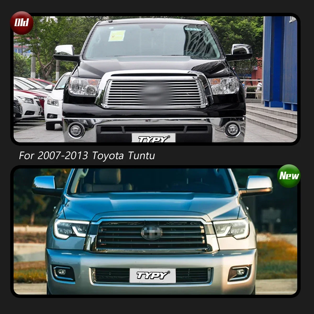 Model Assembly Sequoia Modified LED Daytime Running Light Streamer Turn For Tundra Headlight 2007-2013