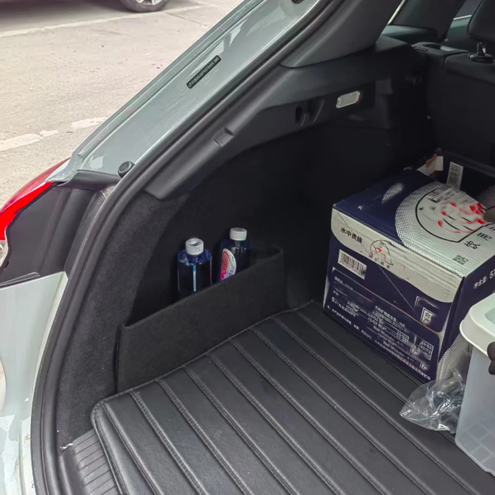 Trunk Side Partitions on Both Sides of the Trunk Partition Tail Box For Audi Q4 E-TRON ETRON F4 2022- 2025 Car Accesorios