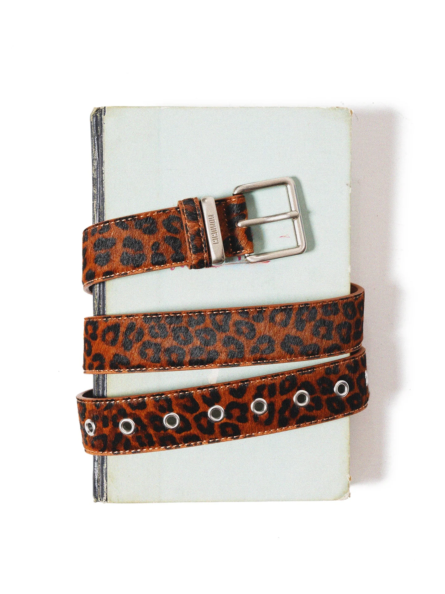 momogigi-original-vintage-top-layer-cowhide-leopard-print-hair-leather-belt-women's-fashion-accessories-waist-belt