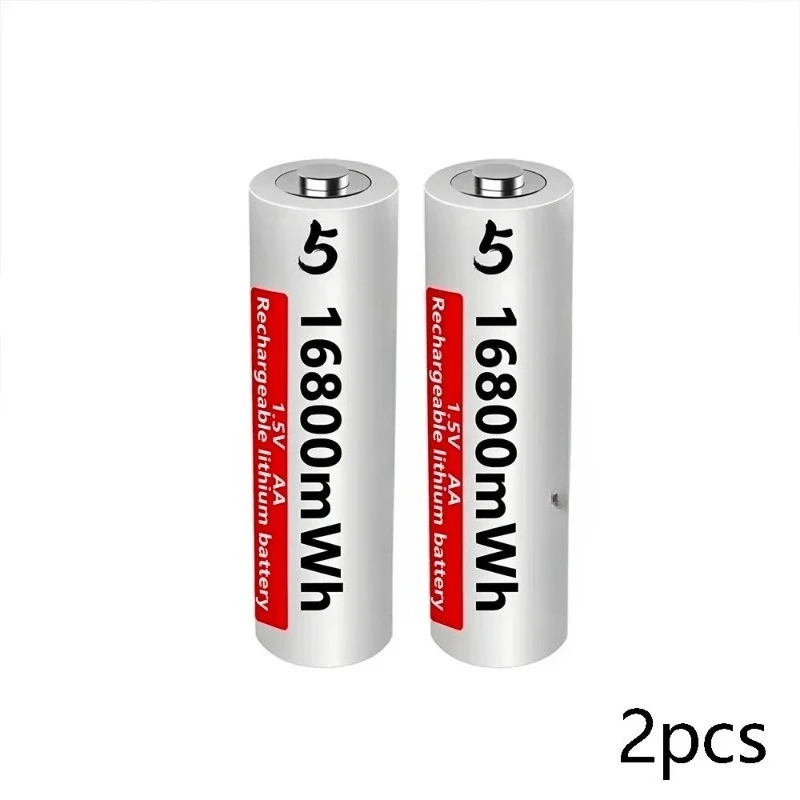 1.5V 16800mWh AA Li-Ion Rechargeable Batteries High Capacity for Remote Control Toy Battery Light Fast Charging