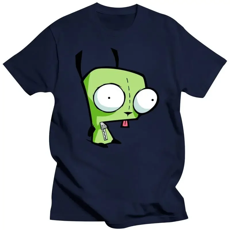 invader zim tee dog robot nicktoon nicktoons cartoon cartoons scene 2000s New Gir - Hoodie () T shirt summer