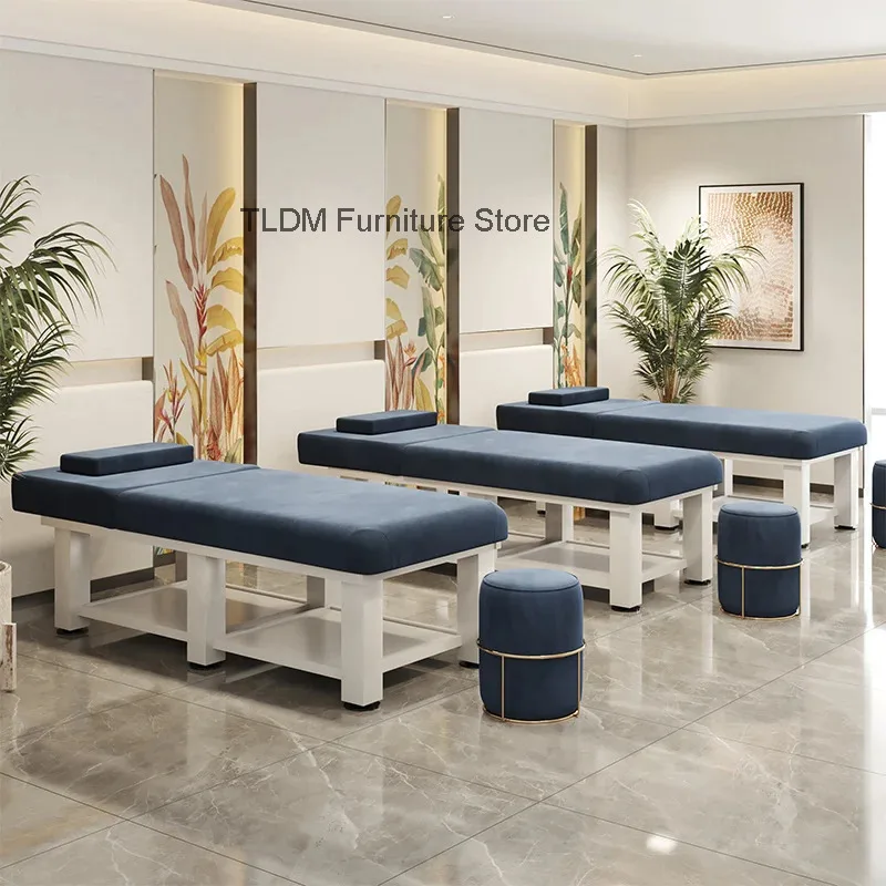 Duty Wood Massage Table Spa Bed Heavy Professional Therapy Treatment Beauty Salon Solid Lash Tattoo Chair Stationary
