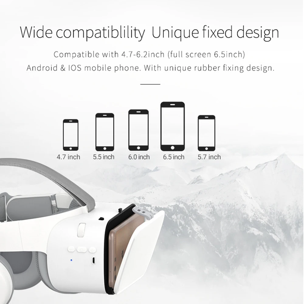 Imagem -06 - Headconjunto para Smartphones Atualização z6 Óculos de Realidade Virtual Capacete sem Fio Google Cardboard Bobovr3d vr