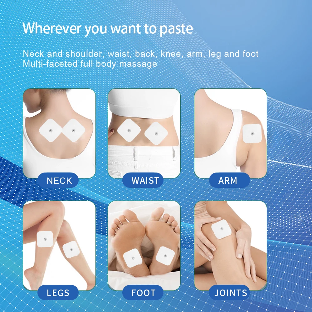 وحدة عشرات استبدال Pads10/20/50/100 قطعة منصات القطب ذاتية اللصق القطب نبض العلاج الطبيعي لأجهزة العلاج عشرات