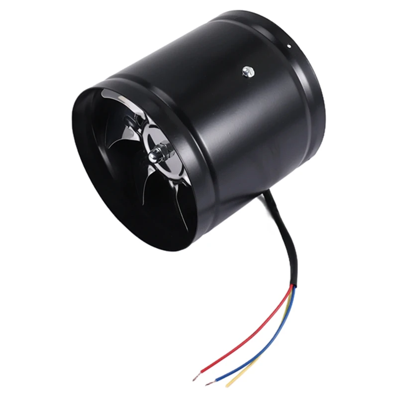 

6 Inch High-Speed Exhaust Fan In-Line Duct Kitchen Extractor Metal Toilet Fan Industrial Fan 220V