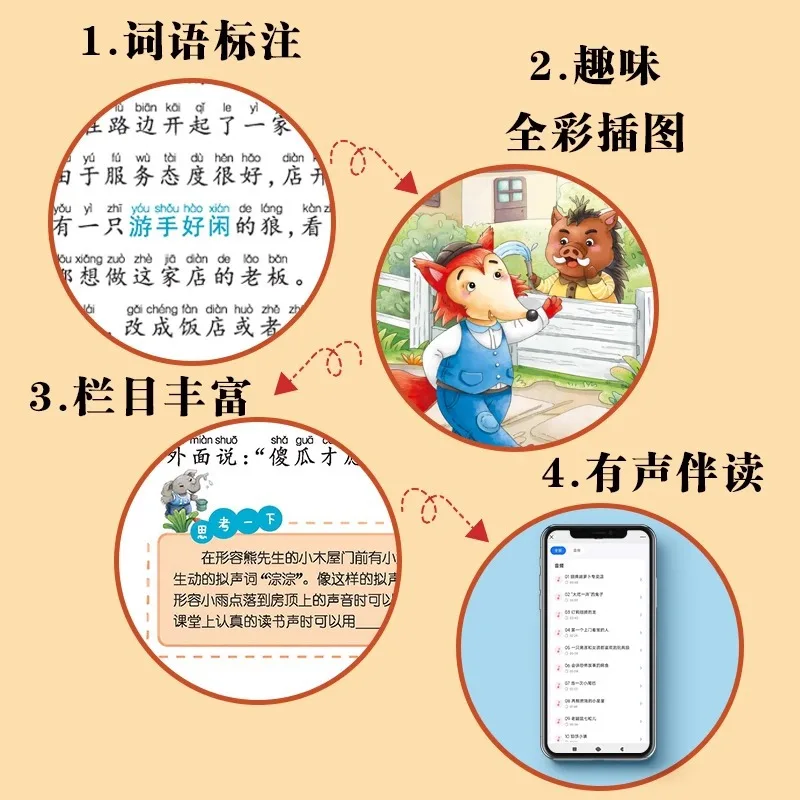 Zhang Qiusheng's Little Palm Fairy Tale Series, Phonetic Version, Children's Classic Fairy Tale Picture Book Reading