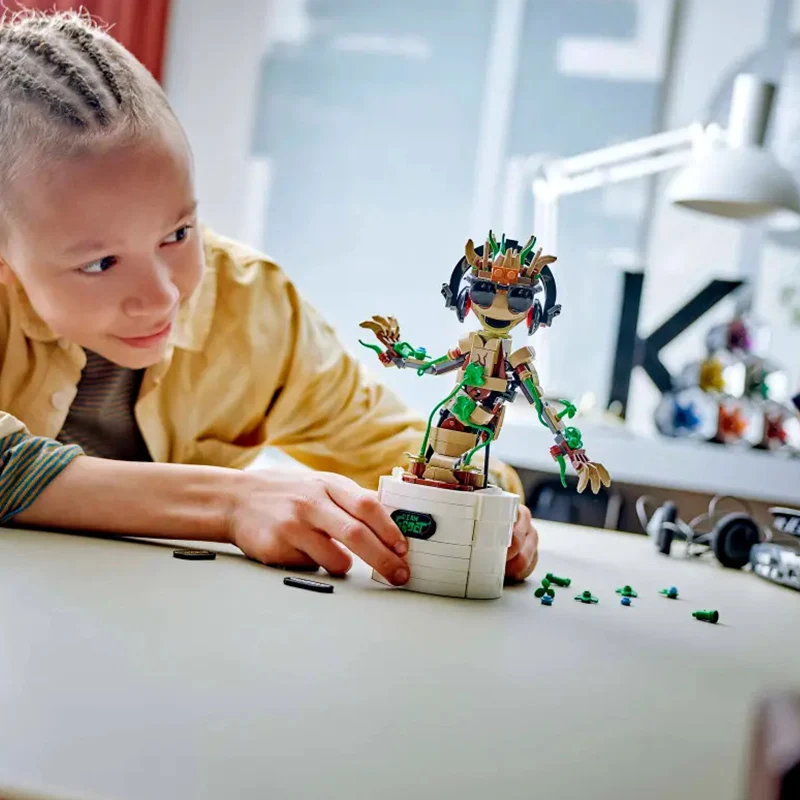 ตัวต่อเลโก้ 76297 ดานซิ่งกรูทเด็กชายและเด็กหญิงประกอบตัวต่อของเล่นเด็กของขวัญ