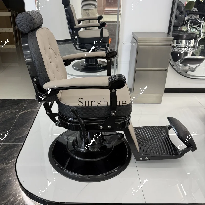 Vintage men's barbershop chair reclining shaving shaving oily hair salon special Darth Vader TF