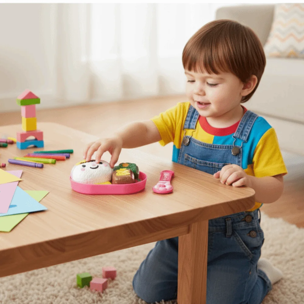 Set di alimentazione per budino con palla di riso a forma di coniglio Fai finta di giocare Modello di simulazione Scatola per il pranzo Budino Educazione precoce Kawaii